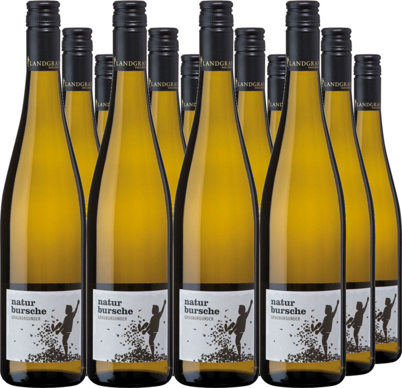12er Vorteilspaket Grauburgunder QbA trocken Naturbursche