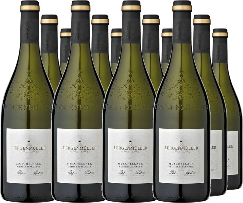 12er Vorteilspaket Weisser Burgunder QbA trocken Muschelkalk