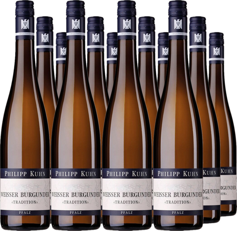 12er Vorteilspaket Weißburgunder QbA trocken  Tradition
