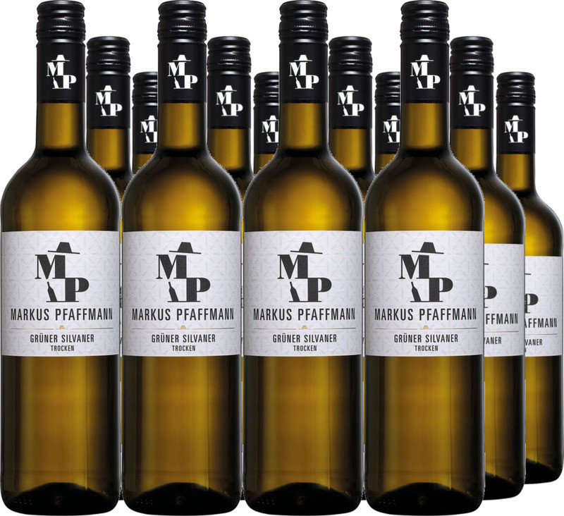 12er Vorteilspaket Grüner Silvaner QbA trocken M.P.