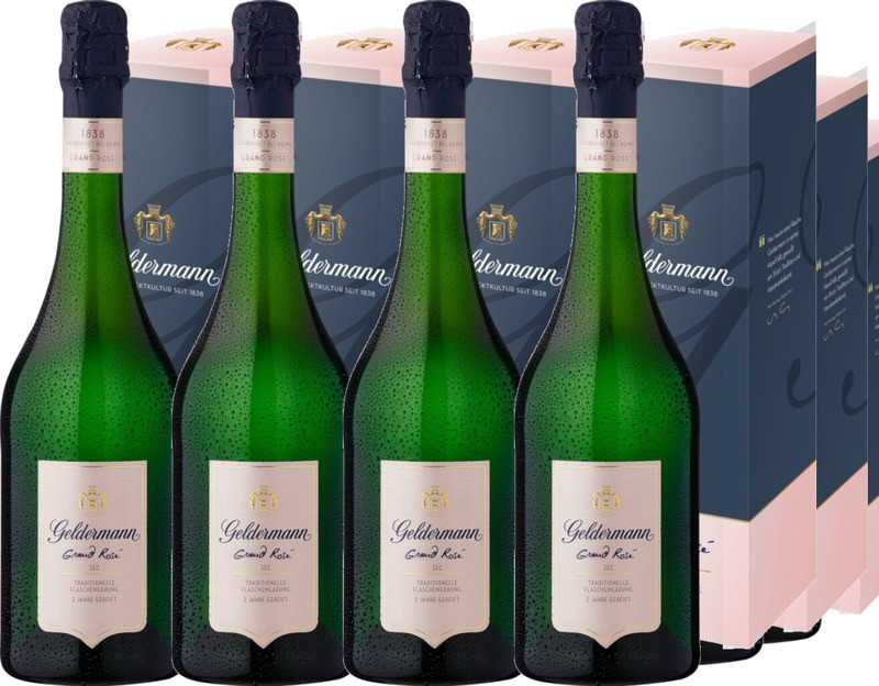 12er Vorteilspaket Geldermann Grand Rosé in GP