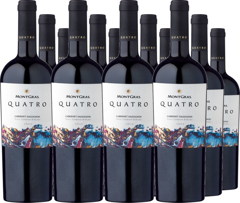 12er Vorteilspaket MontGras 'Quatro' Valle de Colchagua