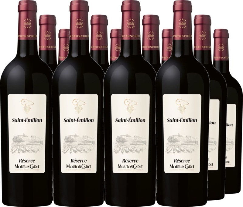 12er Vorteilspaket Mouton Cadet Réserve Saint-Emilion AOC