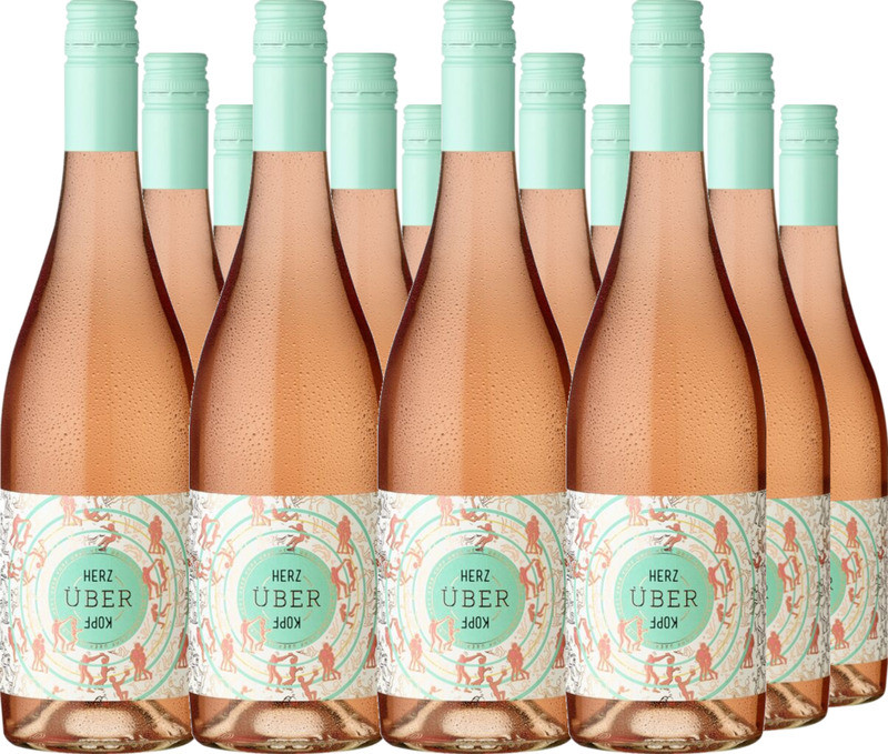 12er Vorteilspaket 'Herz über Kopf' Rosé