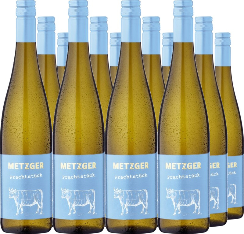 12er Vorteilspaket Metzger 'Prachtstück' Cuvée weiß KuhbA feinherb