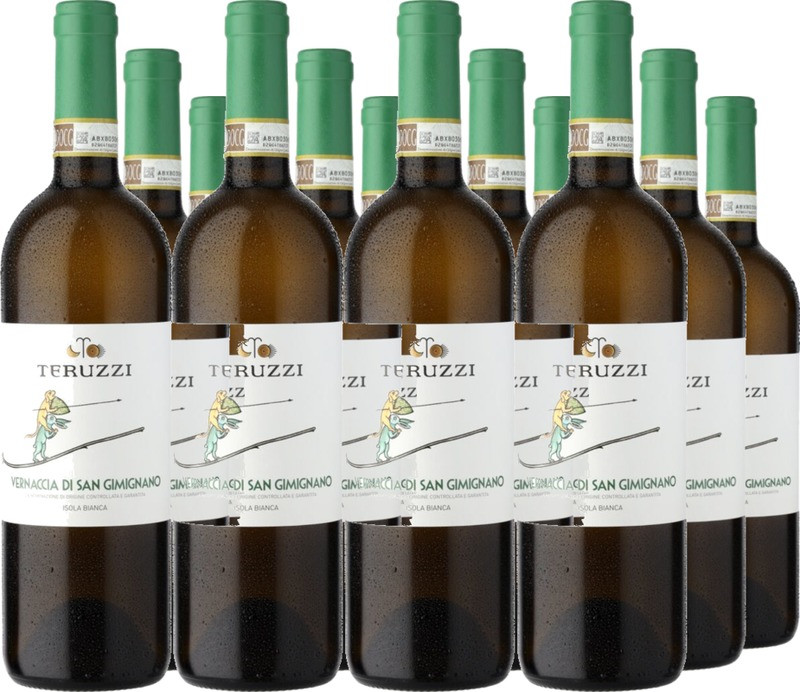 12er Vorteilspaket Teruzzi Isola Bianca Vernaccia di San Gimignano Toscana IGT