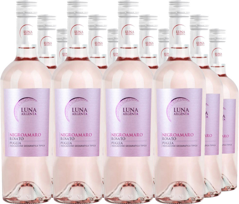 12er Vorteilspaket Luna Argenta Negroamaro Rosato