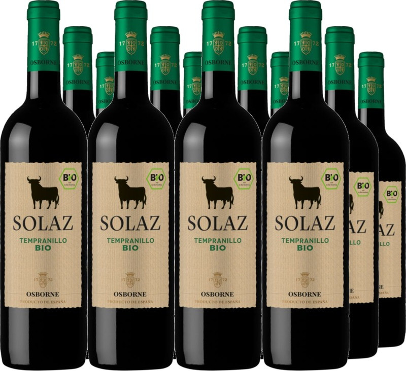 12er Vorteilspaket Solaz Tempranillo Vino de la Tierra de Castilla