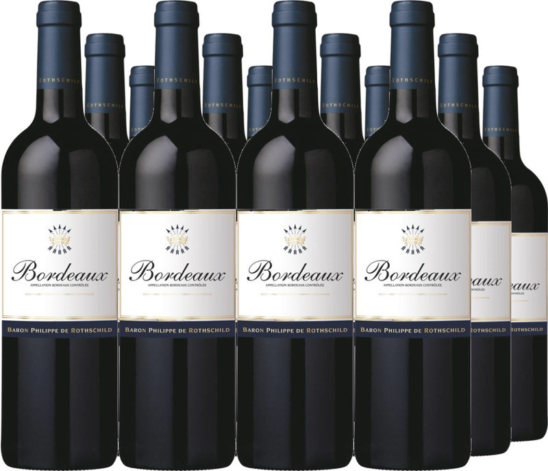 12er Vorteilspaket Rouge Bordeaux AOC