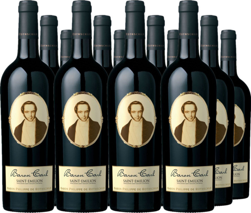 12er Vorteilspaket Baron Carl Saint-Émilion AOC