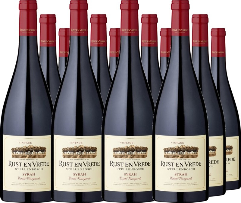 12er Vorteilspaket Rust en Vrede Estate Vineyards Syrah Stellenbosch