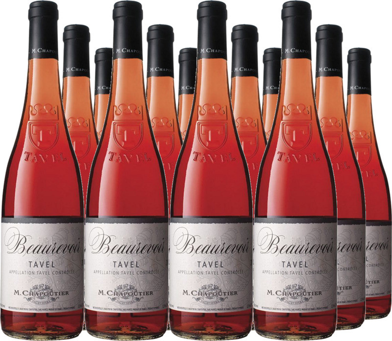 12er Vorteilspaket M. Chapoutier Beaurevoir Tavel AOC