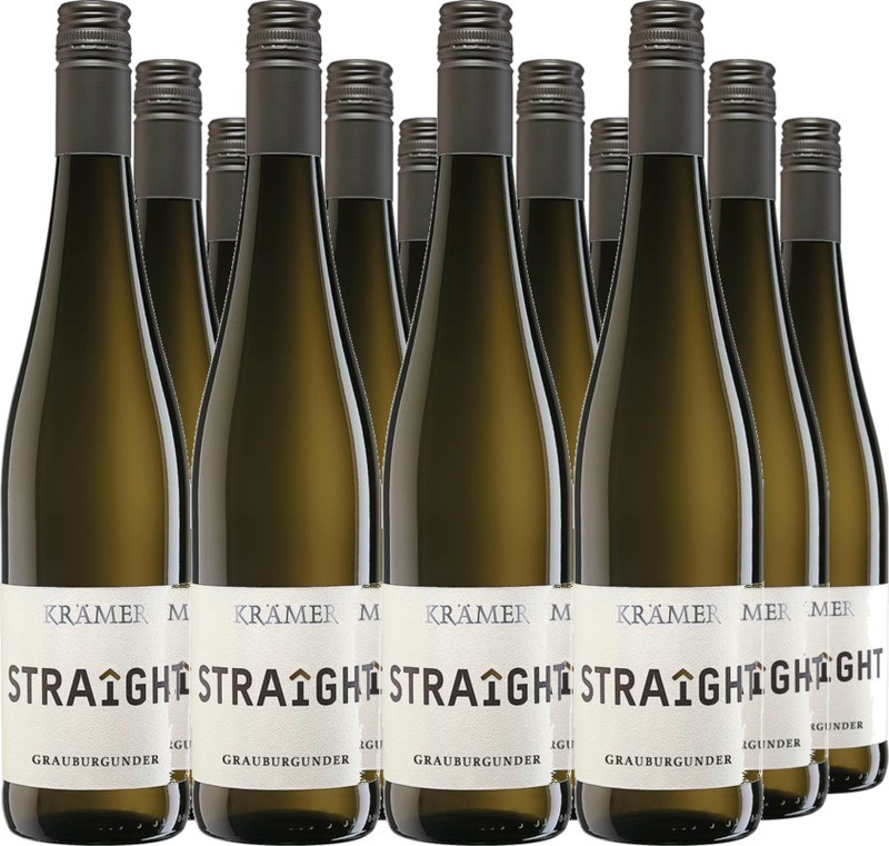 12er Vorteilspaket Krämer Straîght Grauburgunder QbA trocken