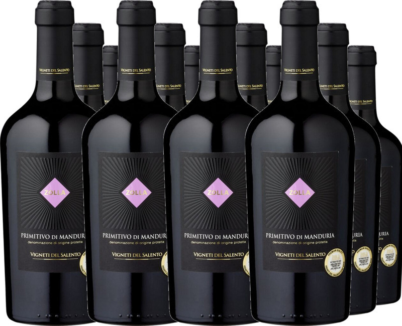 12er Vorteilspaket Zolla Primitivo di Manduria DOP