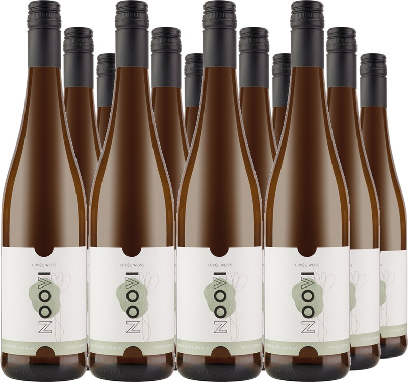 12er Vorteilspaket NOOVI Cuvée Weiss - alkoholfreier Wein
