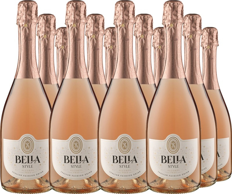 12er Vorteilspaket Bella Style Rosé - Alkoholfrei