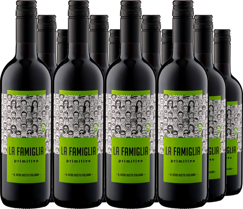 12er Vorteilspaket Primitivo Puglia IGT 'La Famiglia'