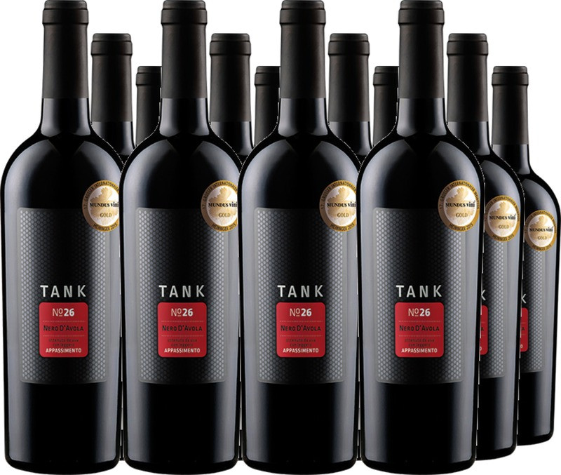 12er Vorteilspaket TANK 26 Nero d'Avola IGT Appassimento