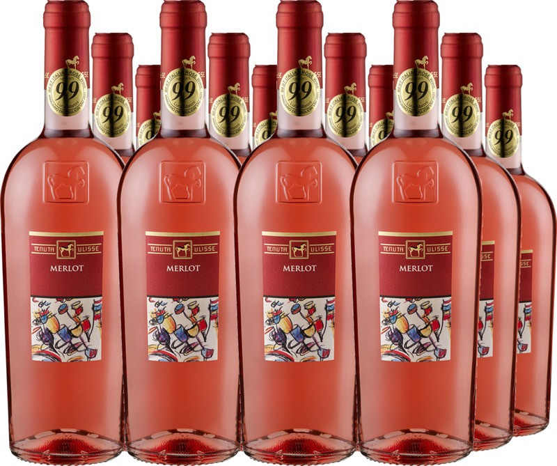 12er Vorteilspaket ULISSE Merlot Rosato