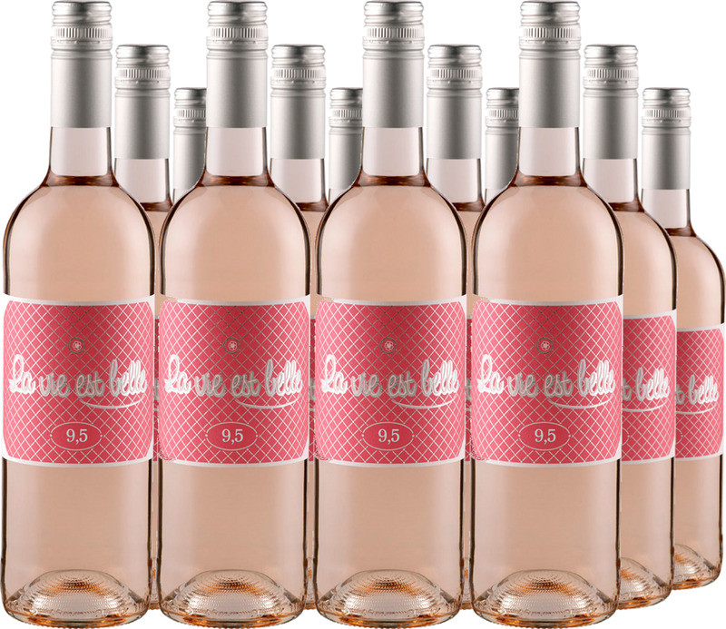 12er Vorteilspaket La vie est belle Rosé VdF