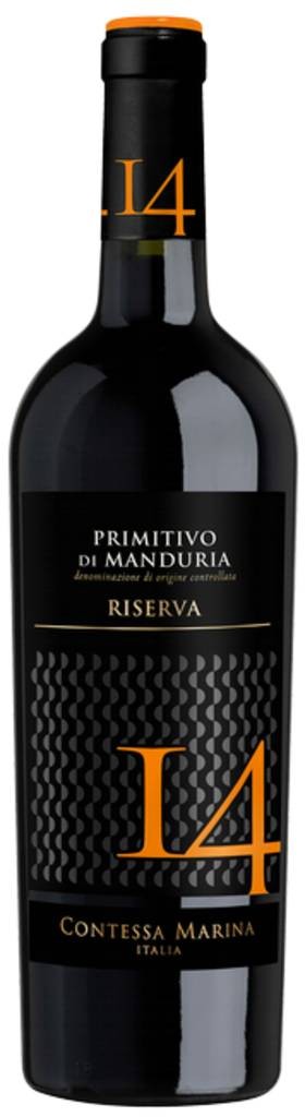 Primitivo di Manduria DOC Riserva 14 Cont Marina 2018 Botter Apulien