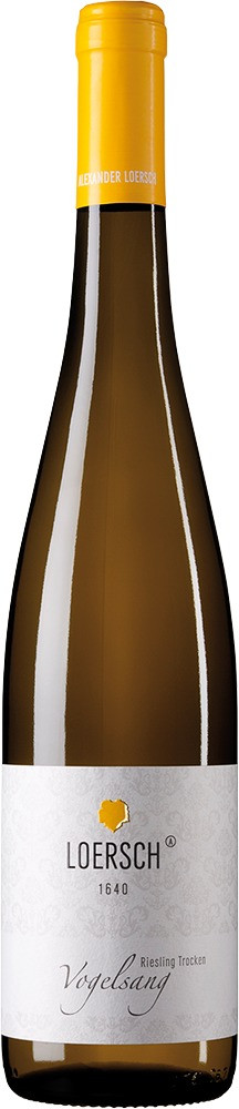 Vogelsang Trittenheimer Apotheke Riesling trocken Mosel QbA Weingut Loersch Mosel