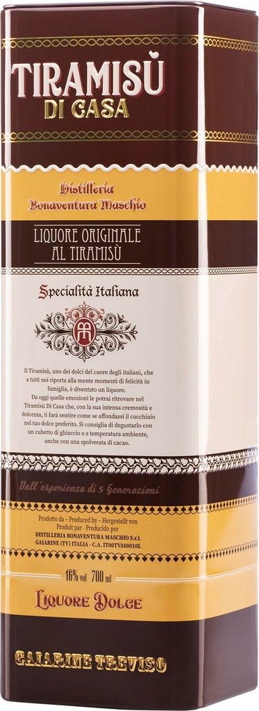 Liquore Tiramisu 0,7l Metallbox  Bonaventura Maschio Venetien