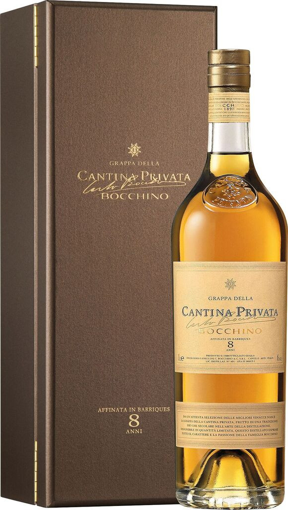 Grappa della Cantina Privata 8 Anni in HK Bocchino Piemont