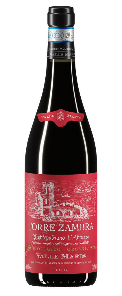 "Valle Maris" Montepulciano D'Abruzzo DOC Organic 2022 Torre Zambra Montepulciano d'Abruzzo