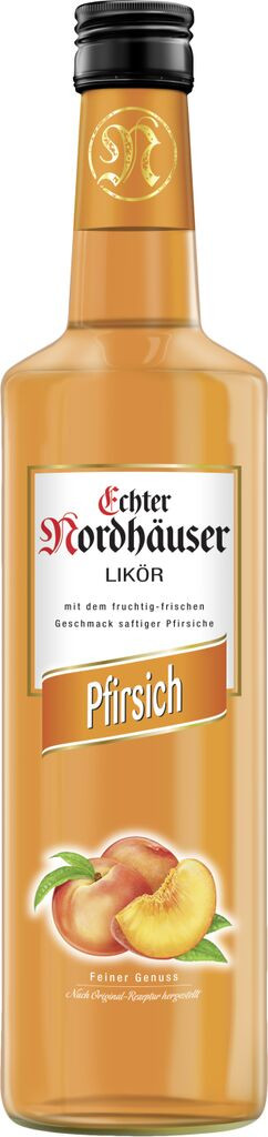 Echter Nordhäuser Pfirsich Fruchtlikör 17% 07l  Nordbrand Nordhausen GmbH 
