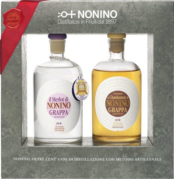2er GP Nonino Grappe Vigneti 0,35l Grappa Lo Chardonnay MV 41% vol. Nonino Distillatori 
