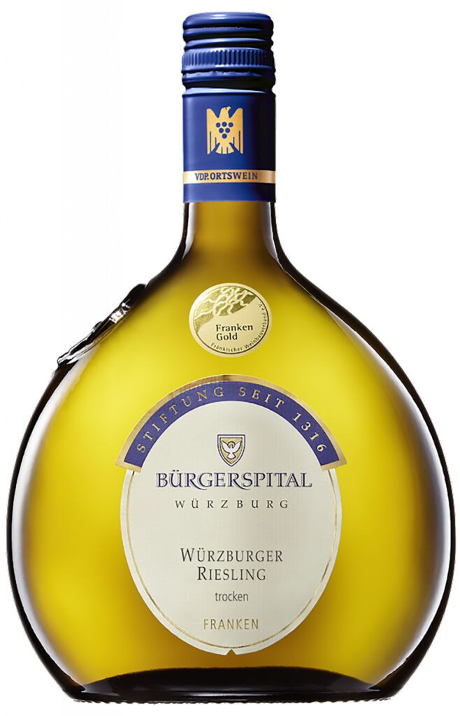 Würzburger Riesling Franken QbA trocken Weingut Bürgerspital Franken