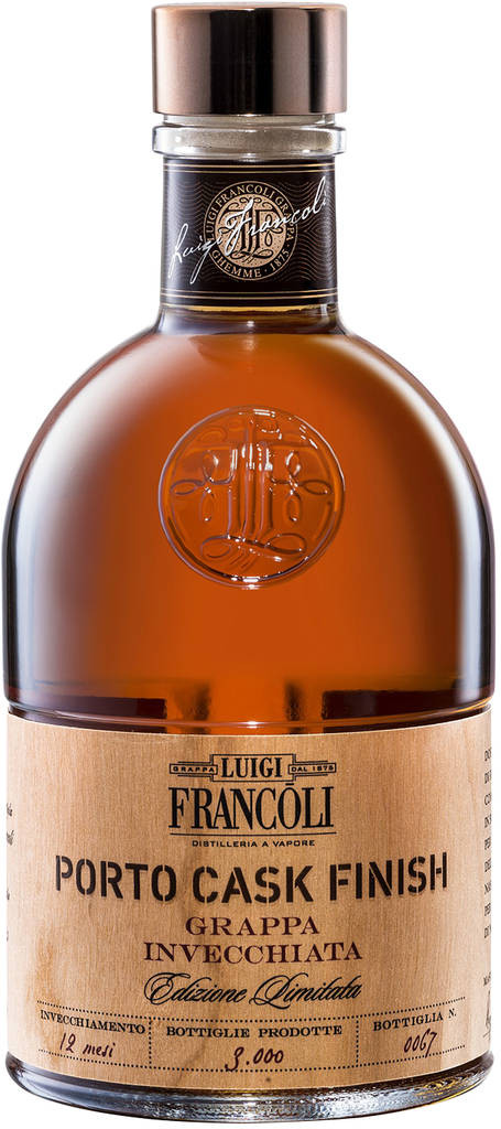 Grappa Porto Cask Finish 40% 0,5 L  Luigi Francoli 