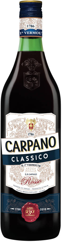 Classico Vermouth Rosso 16% 0,75 L  Carpano 