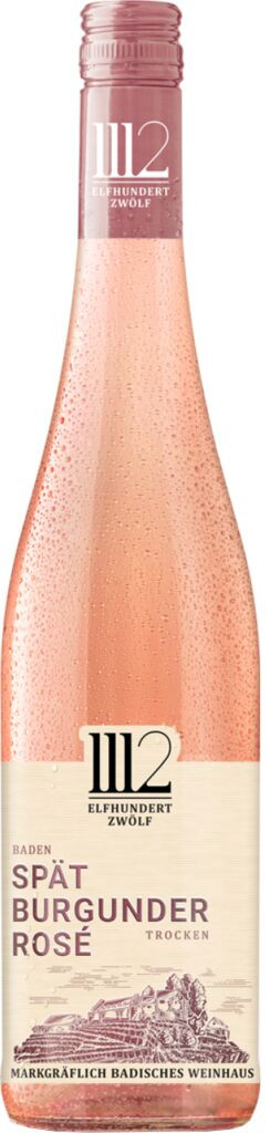 Markgräflich Badisches Weinhaus »Elfhundertzwölf« Spätburgunder Rosé 2019 Weingut Markgraf von Baden Baden