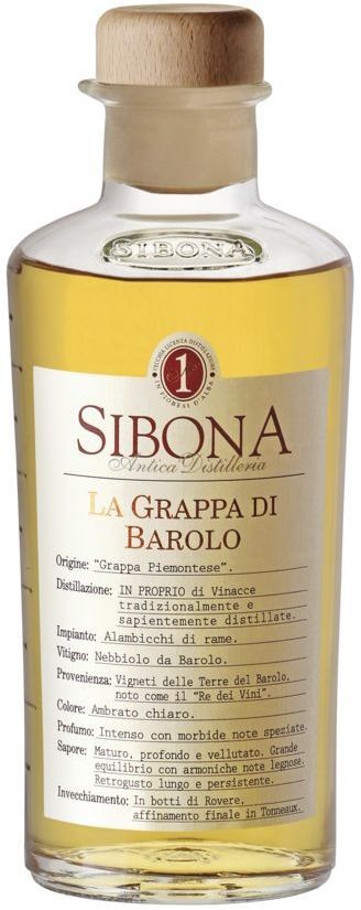 Sibona Grappa di Barolo 40% vol Distillerria Sibona 