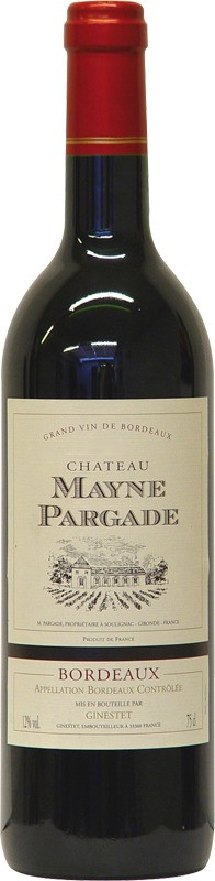 Château Mayne Pargade Bordeaux AOC Château Mayne Pargade Bordeaux