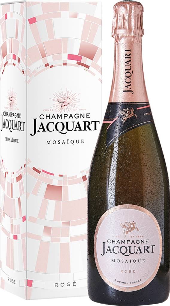Rosé Mosaďque Brut in der Geschenkpackung Reims - Champagne Champagne Jacquart Champagne