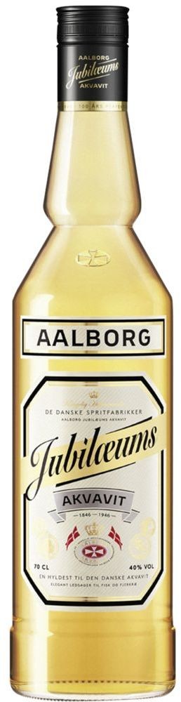 Aalborg Jubilaeums Akvavit 40% vol De Danske Spritfabrikker 