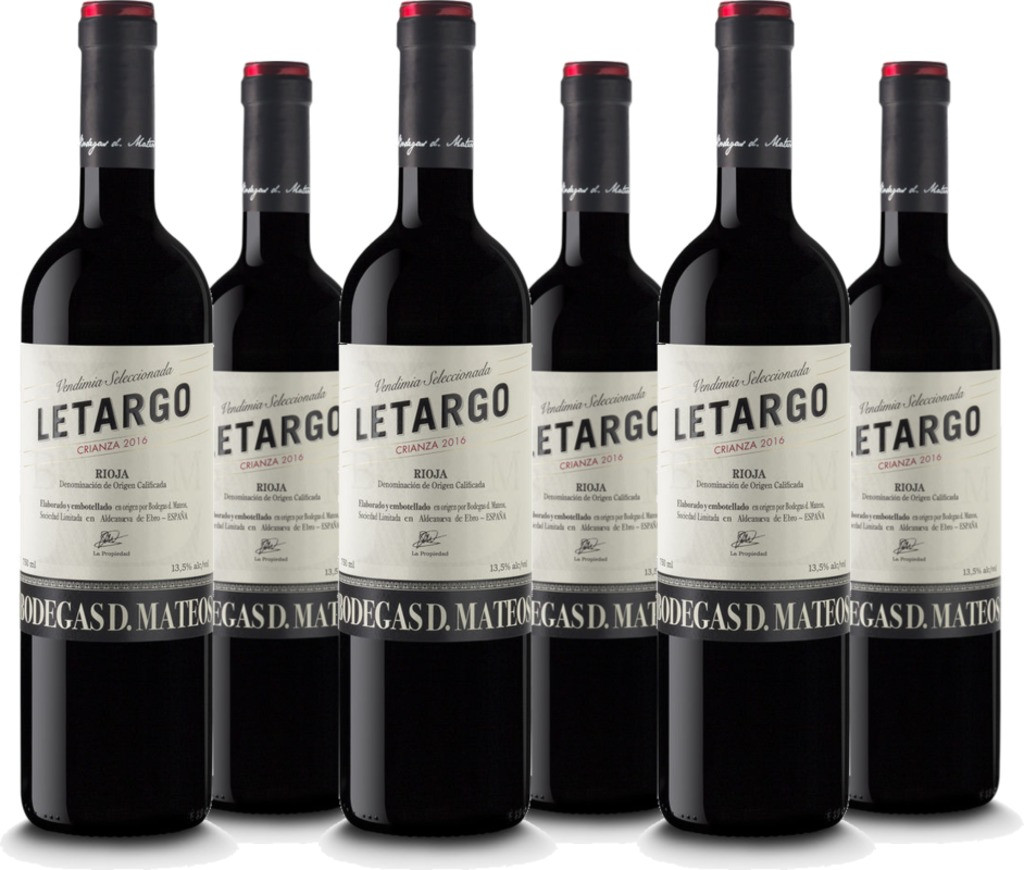 6er Vorteilspaket Letargo Crianza Rioja DOCa