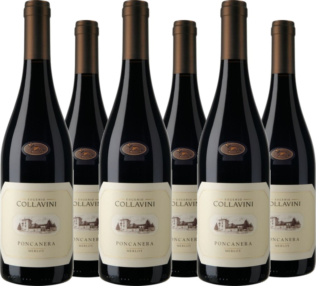 6er Vorteilspaket Merlot Poncanera Venezia Giulia IGT