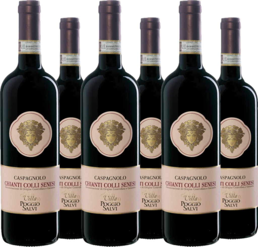 6er Vorteilspaket Villa Poggio Salvi 'Caspagnolo' Chianti Colli Senesi DOCG
