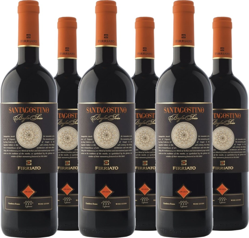6er Vorteilspaket Santagostino Rosso Baglio Soria Sicilia IGT