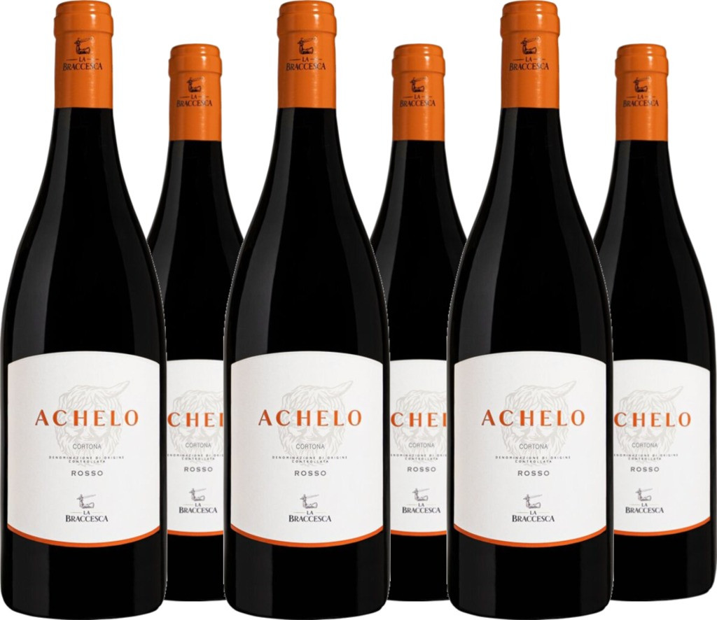 6er Vorteilspaket Achelo Cortona DOC Syrah