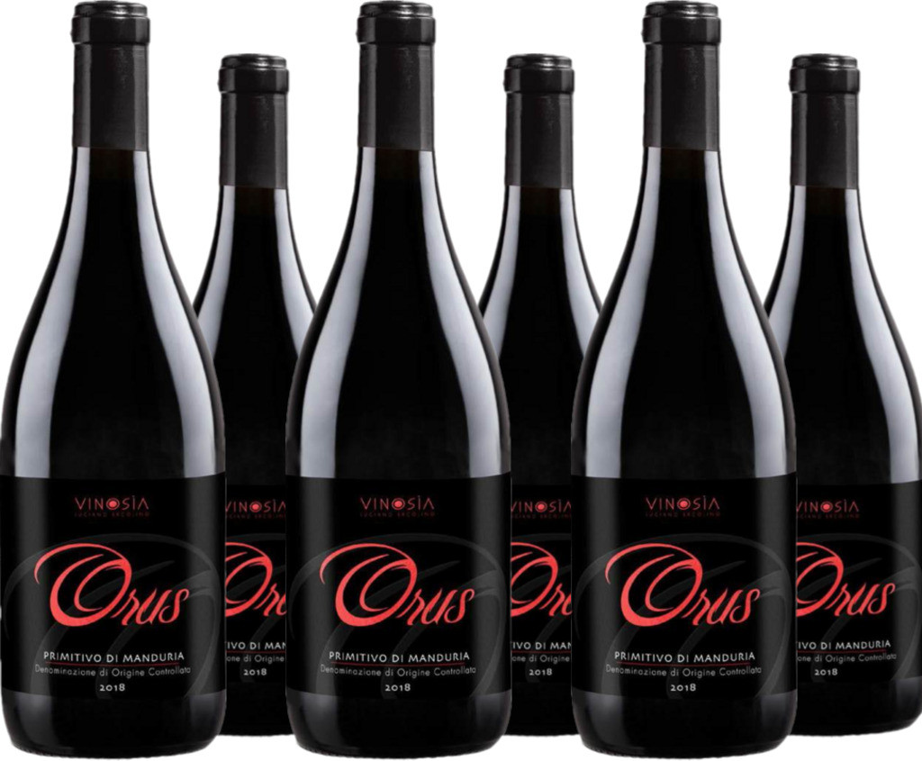 6er Vorteilspaket Orus Primitivo Di Manduria DOC