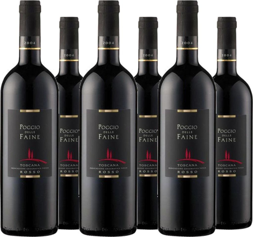 6er Vorteilspaket Poggio delle Faine Rosso IGT