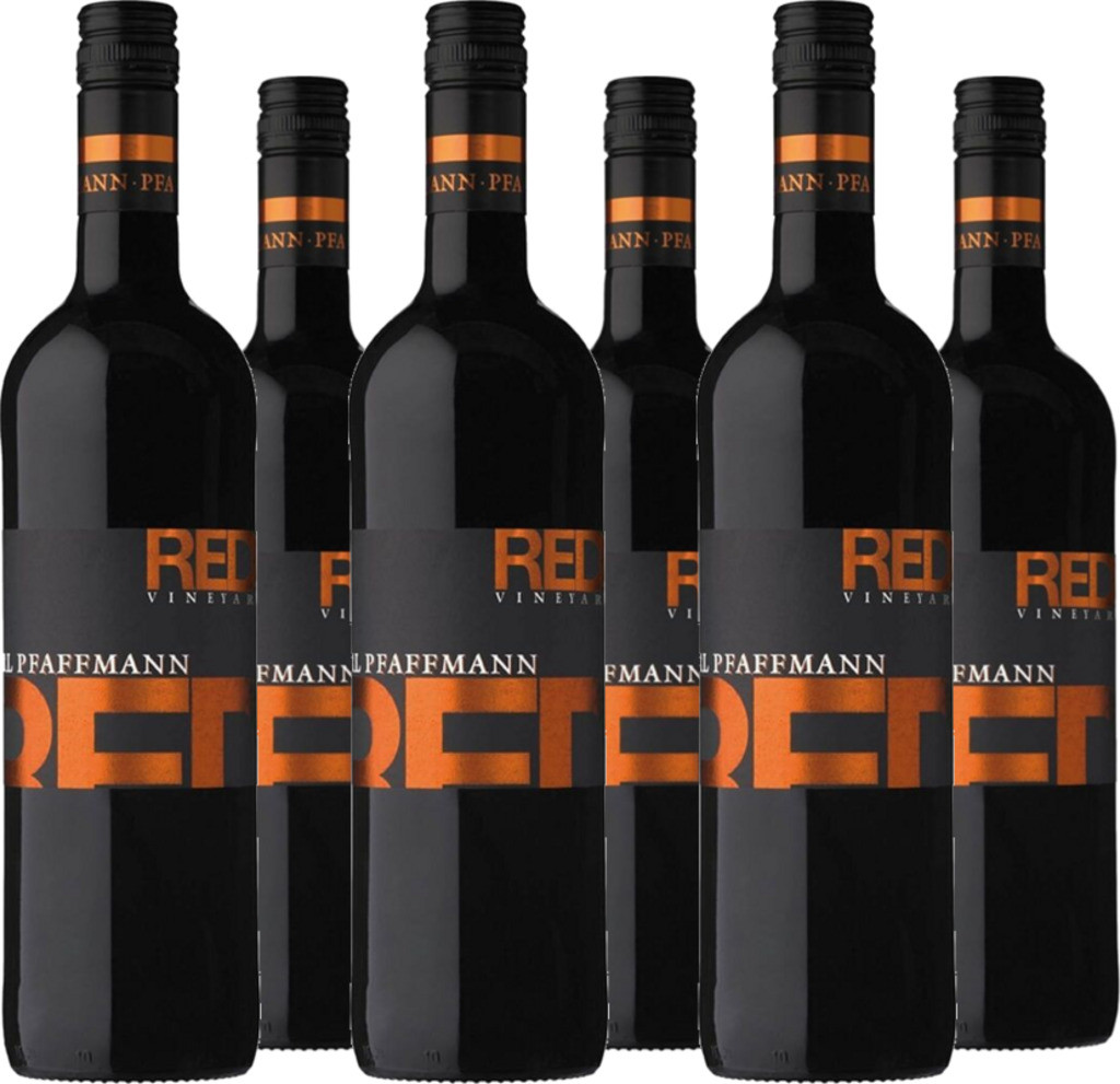 6er Vorteilspaket 'Red Vineyard' QbA trocken