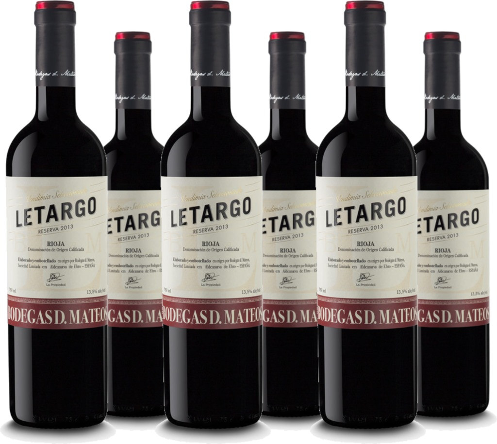 6er Vorteilspaket Letargo Reserva Rioja DOCa