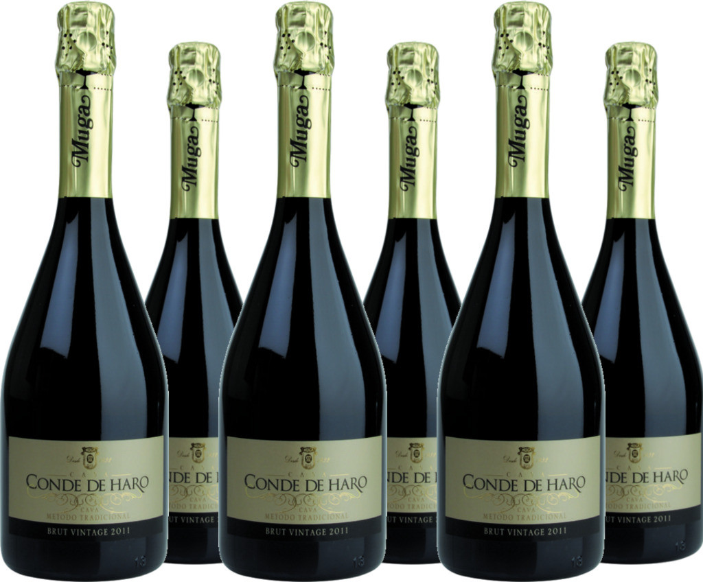 6er Vorteilspaket Conde De Haro Cava Brut Reserva Metodo Tradicional