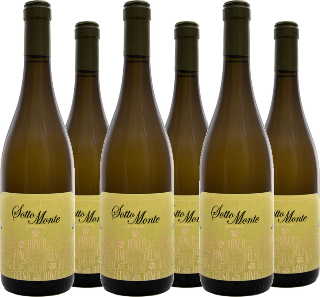 6er Vorteilspaket Sottomonte Sauvignon DOC Friuli Isonzo Rive Alte